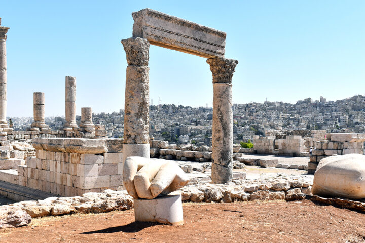 Roman Temple at the Citadel of Amman. (Photo by Clare Rasmussen.)