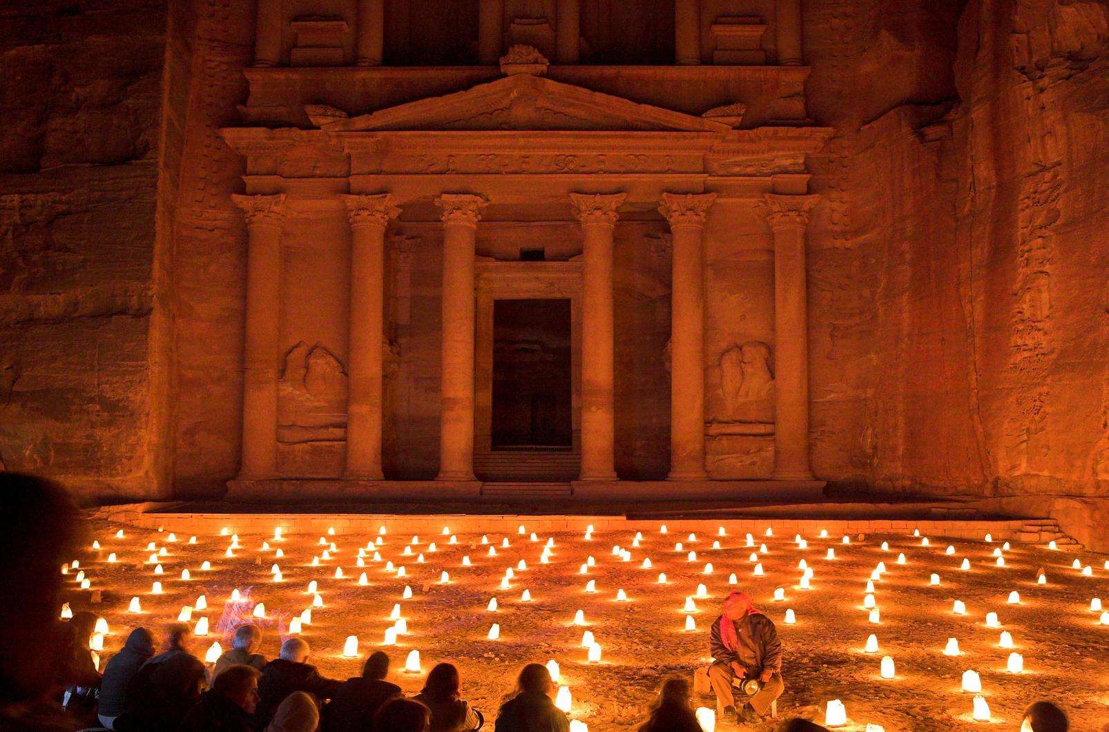 Wendy Botham, pioneering spirit and general manager of Petra Moon Tourist Services, was instrumental in developing "Petra by Night," a romantic, candle-lit walk through Petra's narrow Siq up to the Treasury.  Photo Jordan Tourism Board. 