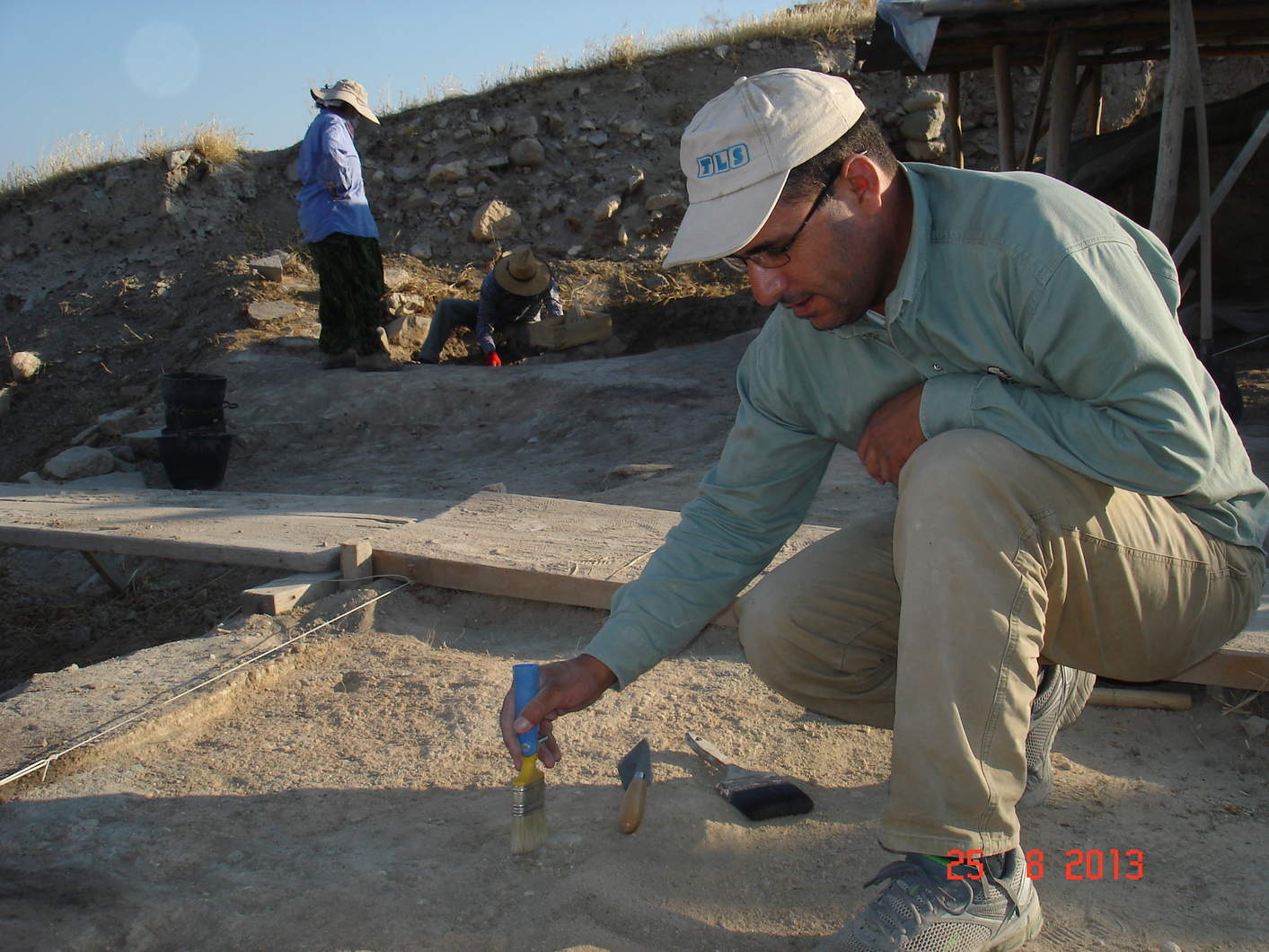 Since beginning his archaeological studies at Mu’tah University, Zakariya has participated in numerous excavations throughout Jordan, the broader Middle East, and Europe. He is shown here excavating a square at the ancient site of Arslan Tepe in eastern Turkey. Photo courtesy Zakariya Na’imat.